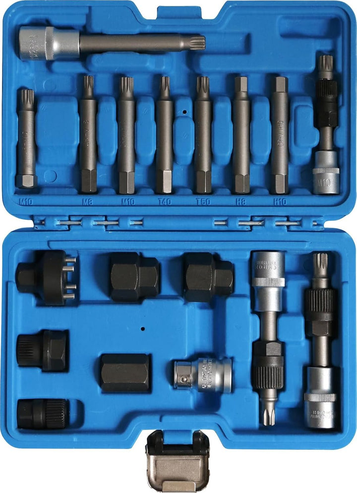 BRILLIANT TOOLS BT571020 Lichtmaschinen Bit- und Steckschlüssel-Satz, 18-tlg [Powered by KS TOOLS]