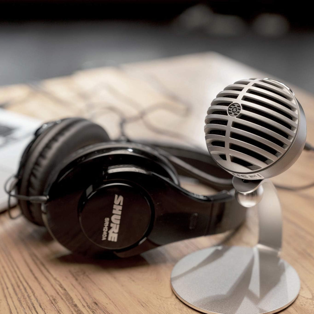 Shure SRH240A-BK-EFS geschlossener Kopfhörer/Over-Ear, geräuschunterdrückend, druckvolle Bässe und d