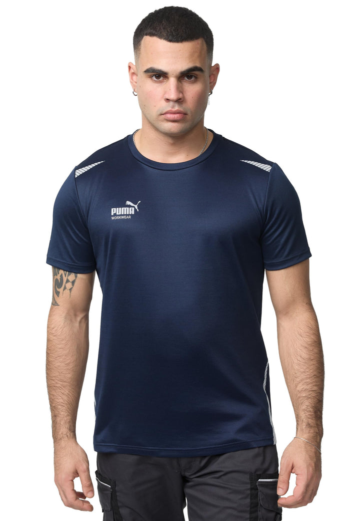 PUMA Workwear Essentials - Premium Arbeitsshirt für Herren, T-Shirt aus robustem Gewebe mit Reflekto