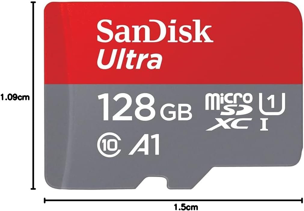 SanDisk Ultra microSDXC UHS-I-Speicherkarte 128 GB + SD-Adapter 2er-Pack (Für Smartphones und Tablet