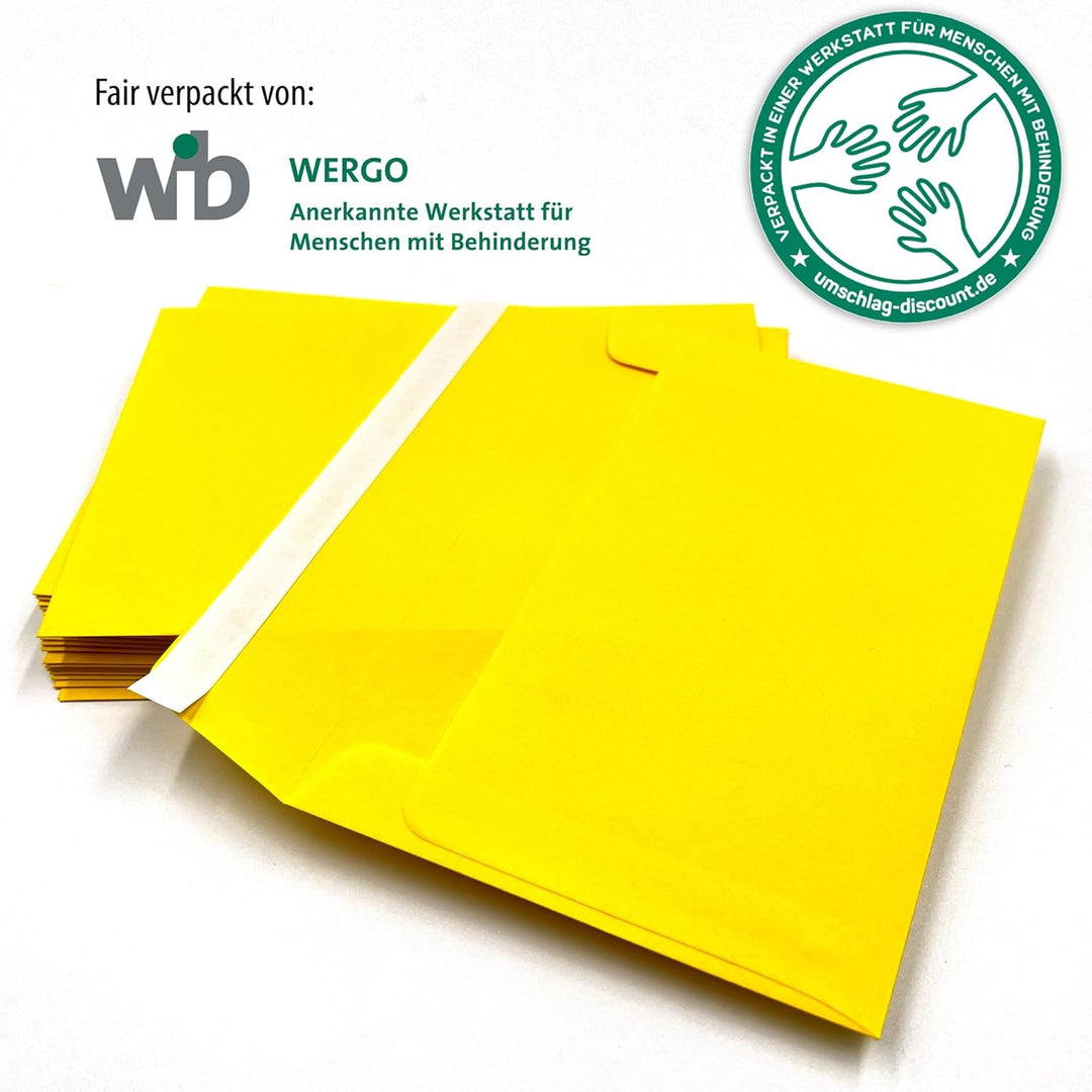 Briefumschläge ohne Fenster (100 Stück) - C6 - selbstklebend - Brief Umschläge 114 x 162 mm - Sichts