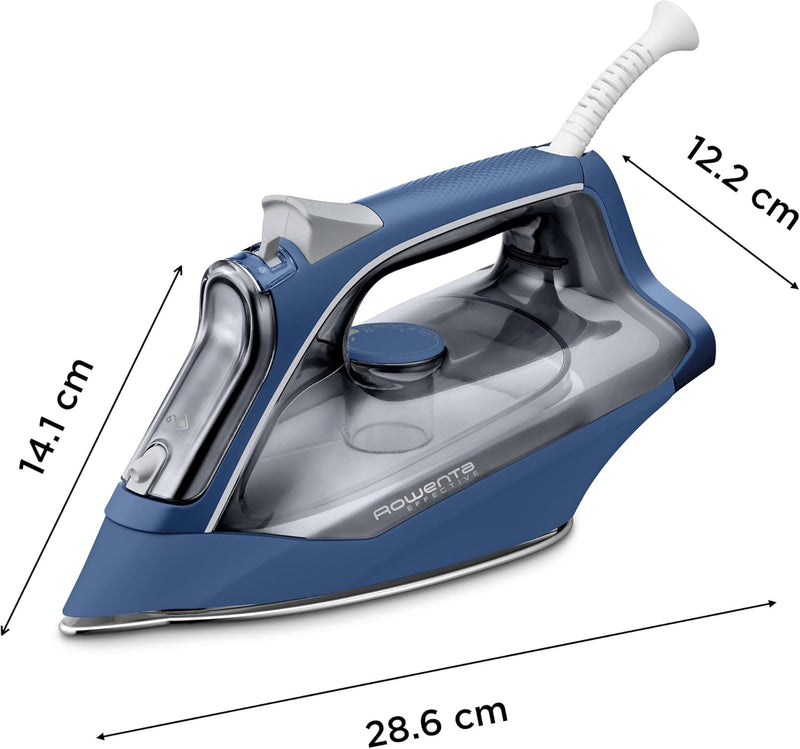 Rowenta Effective+ Dampfbügeleisen, 2400 Watt, kontinuierliche Dampfabgabe von 40 g/Min., Dampfstoss