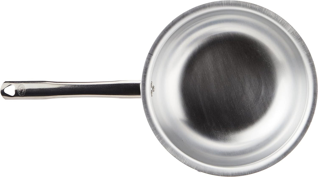 Pentole Agnelli Pfanne Quarzheizstrahler mantecare, aus Aluminium, Edelstahl, Silber 28 cm Silber/sc