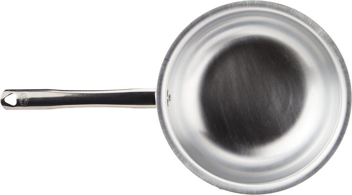 Pentole Agnelli Pfanne Quarzheizstrahler mantecare, aus Aluminium, Edelstahl, Silber 28 cm Silber/sc