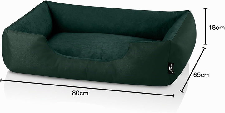 BedDog Hundebett Zara, Hundekissen mit abziehbaren waschbaren Bezug, Hundekorb, Hundesofa, für mitte