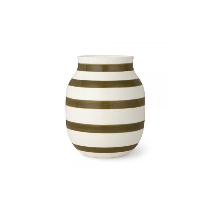 Kähler Design Vase Omaggio Olivgrün aus Keramik hergestellt, Farbe: Olivgrün, EIN Design-Klassiker,