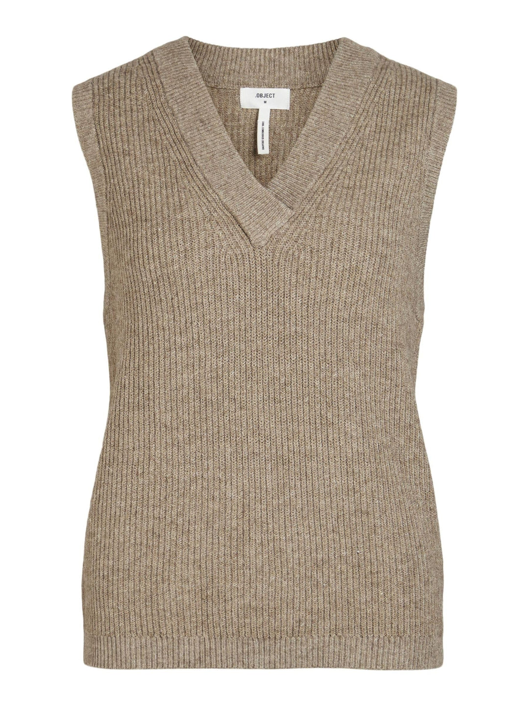 Object female Strickweste OBJMALENA M Fossil, M Fossil