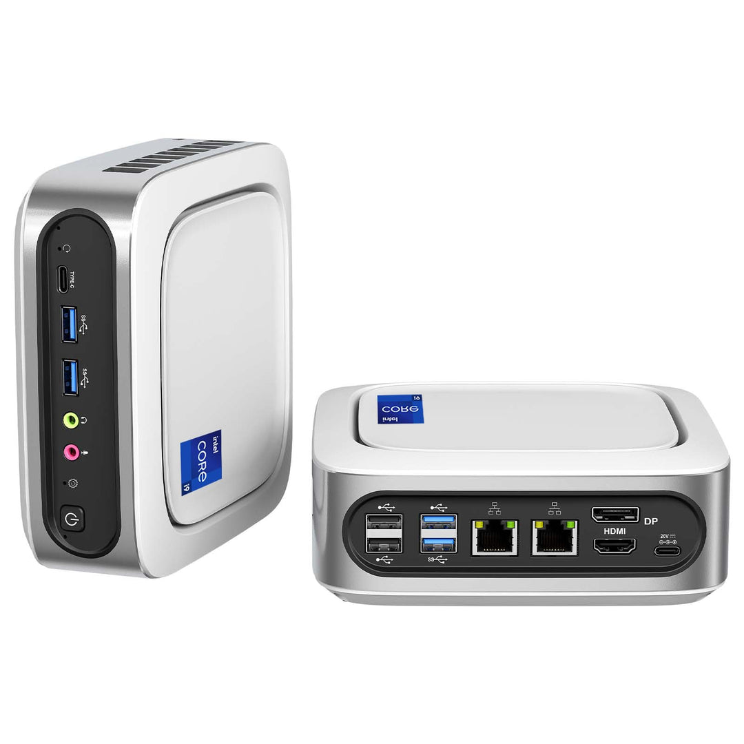 AWOW Mini PC Windows 11 Pro Intel i9-11900H (8C/16T, bis zu 4.9Ghz), 32GB DDR4 512GB/1T NVME SSD Min