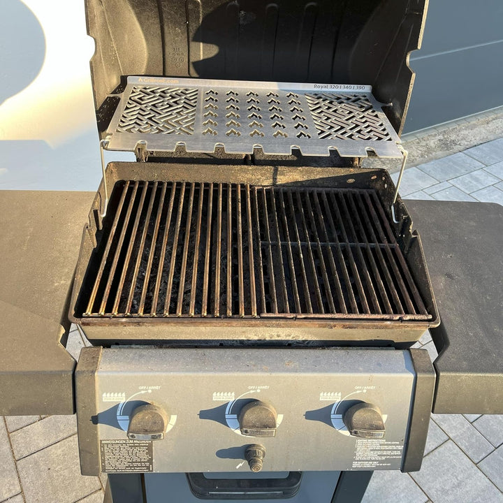 Grillrost.com Das Original Edelstahl Multistation Broil King - Royal 320/340/390 - Warmhalterost War