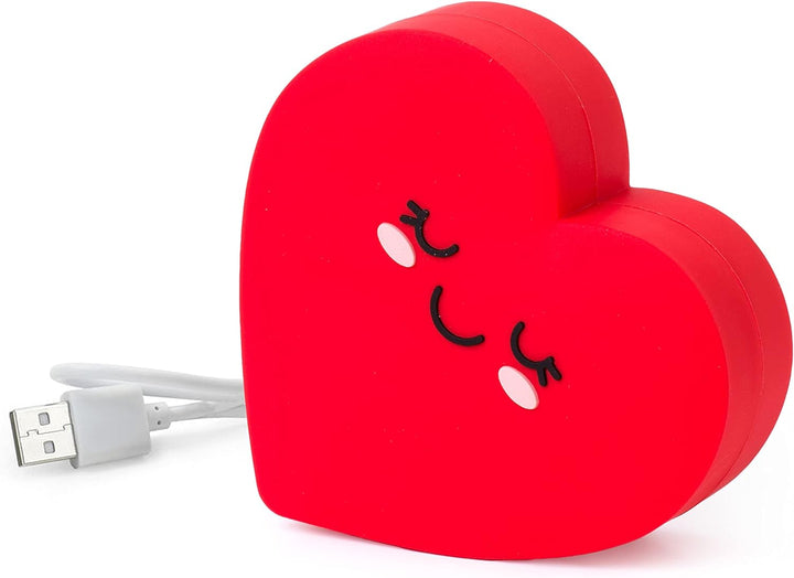 Legami - Tragbares Ladegerät, My Super Power, wiederaufladbarer Akku, 8,8 x 10,6 cm, Thema Heart, US