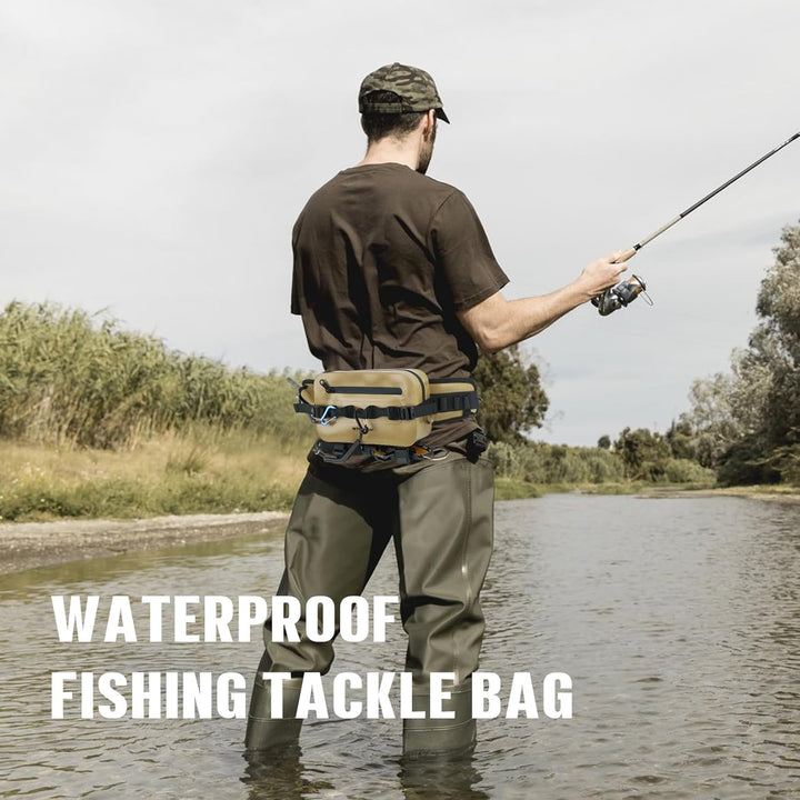 THKFISH Angeltasche Wasserdicht Hüfttasche IPX8, Bauchtasche Wasserdicht mit Luftdichtem Reissversch