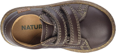 Naturino Carex VL-Sneaker aus gebürstetem Nappalede-Hellblau 30 EU Dunkelbraun, 30 EU Dunkelbraun