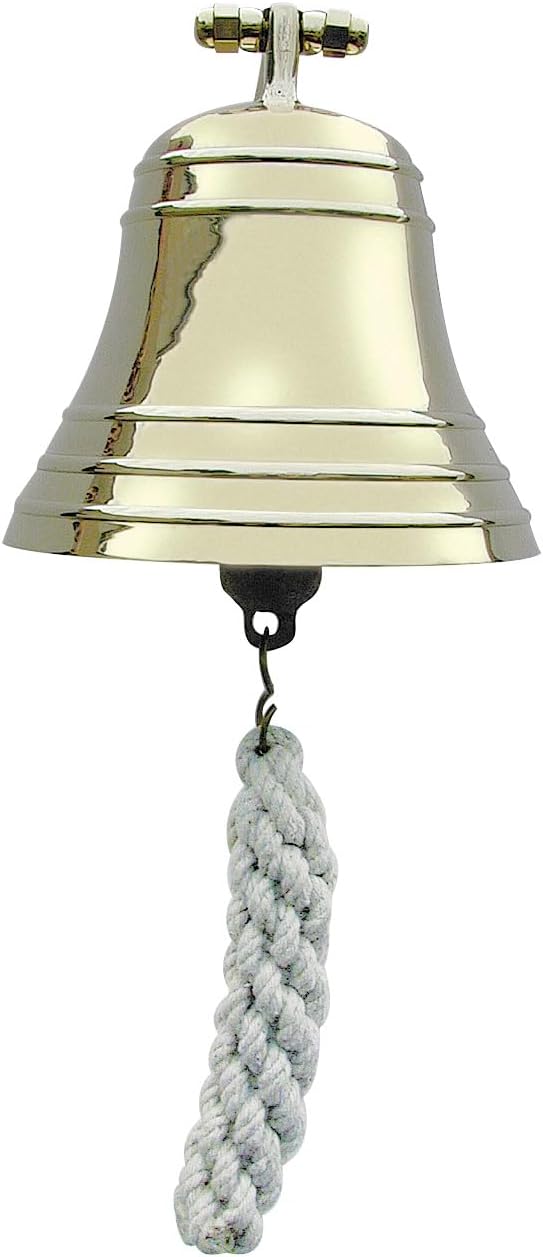 Sea-Club Schiffsglocke schwere Variante Wandglocke Messing Ø=13cm