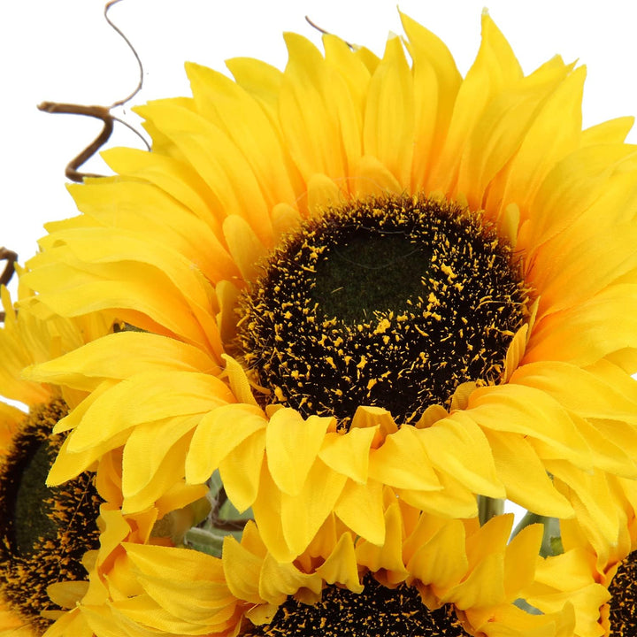 Hollyone Künstliche Sonnenblumen im Topf, Sonnenblumen Künstlich, Künstliche Blumen Wie Echt, Kunstp