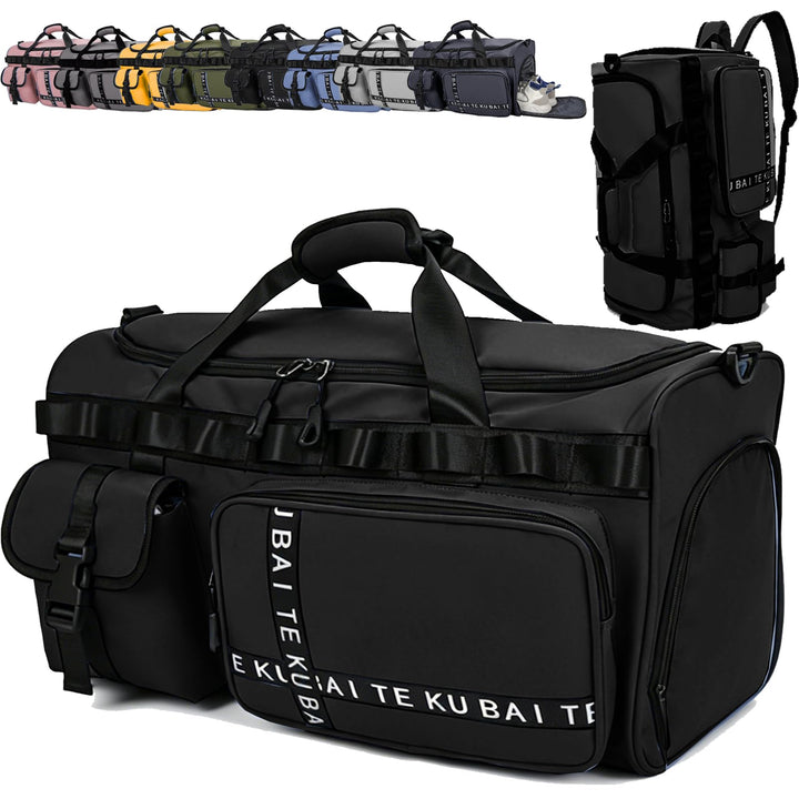 Reisetasche Damen Herren, 65L Wasserabweisende Sporttasche, Large Capacity Reise Tasche Gym Bag, mit
