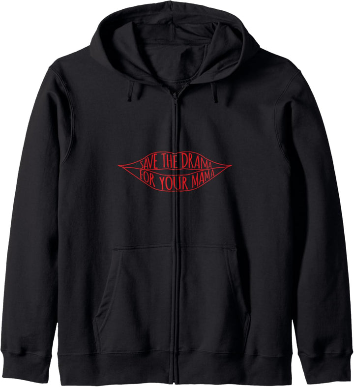 Womens casual trendy save the drama for your mama Kapuzenjacke