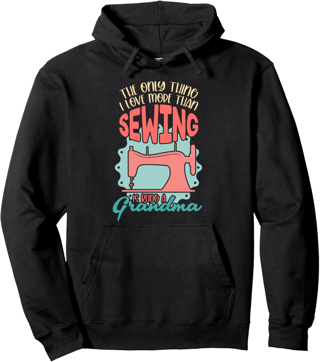 Nähmaschine Näherin Rentner Schneiderin Oma Ruhestand Nähen Pullover Hoodie