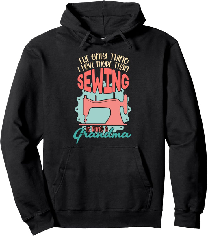 Nähmaschine Näherin Rentner Schneiderin Oma Ruhestand Nähen Pullover Hoodie