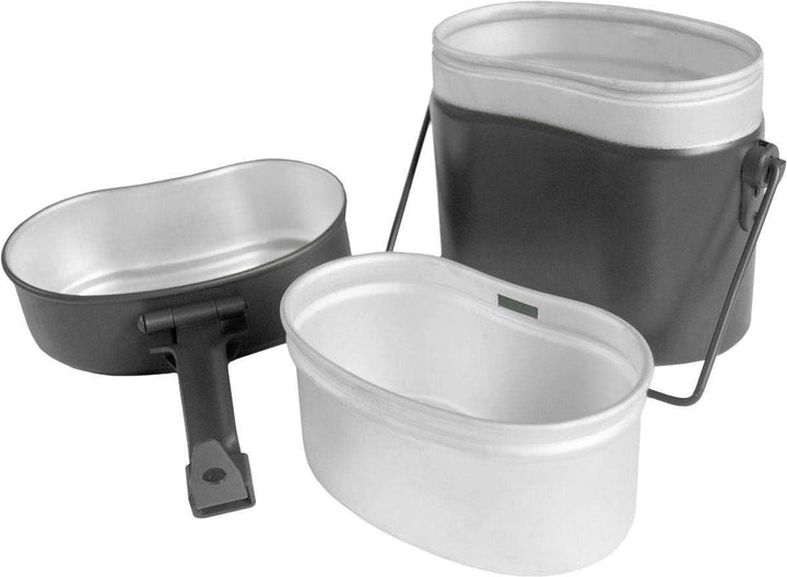 normani Bundeswehr Essgeschirr Set Essbesteck Bund BW Alu Kochgeschirr Camping-Geschirr Besteck Edel