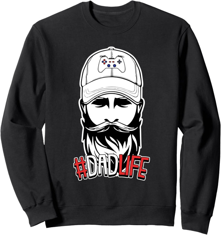 Dad Life Vatertag Gaming Videospiel Controller Gamer Papa Sweatshirt