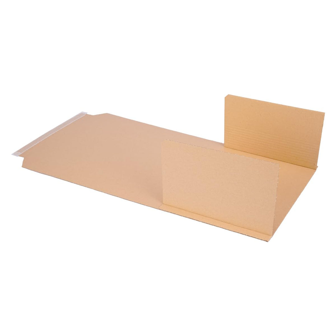 Buchverpackung 100 Stück selbstklebend für A4, 310 x 250 x 20-70 mm, Universal Wickelverpackung Einh