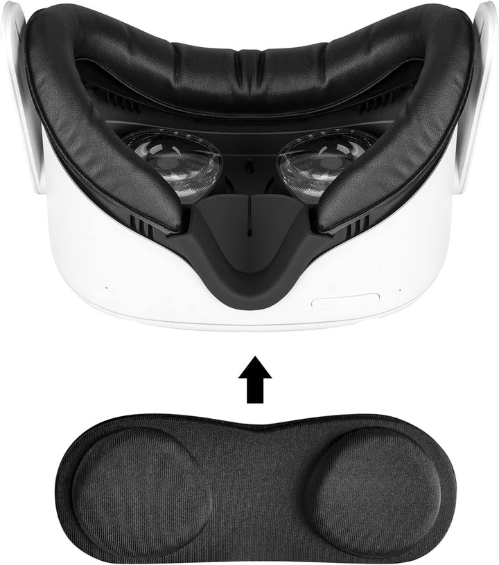Geekria Facial Interface Bracket & Face Cover Kompatibel mit Oculus/Meta Quest 2, Anti-Light Leakage