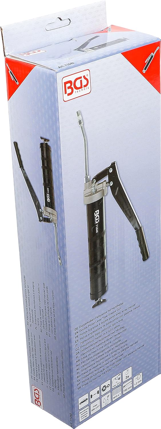 BGS 71040 | Doppelkolben-Fettpresse mit Handhebel, Doppelkolben-Fettpresse