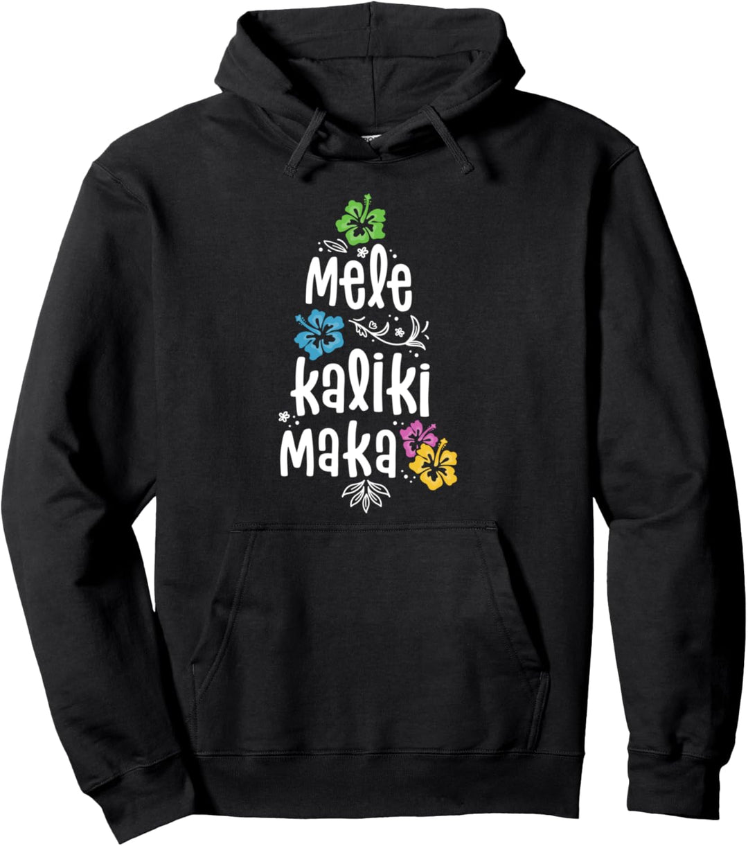 Mele Kalikimaka Christmas Shirts Hawaiian Xmas Vacation Pullover Hoodie