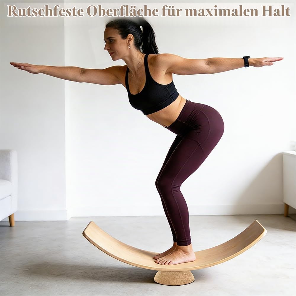 SGZIOO Balance Board Halbkugel, Kork Halbkugel Balance Board, Ø 15 cm Korkhalbkugel aus Massivem Kor
