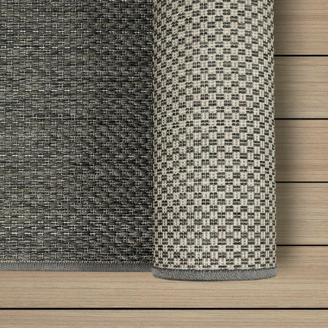 Mia´s Teppiche Malaga In- &amp; Outdoor Teppich Flachgewebe, Modisches Design, Schicke Farben, für Balko
