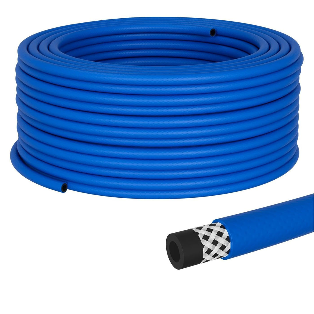 Lumonic I PVC Schlauch I 6mm I 100m I flexibel, abriebfest und gewebeverstärkt I Druckluft & Bewässe