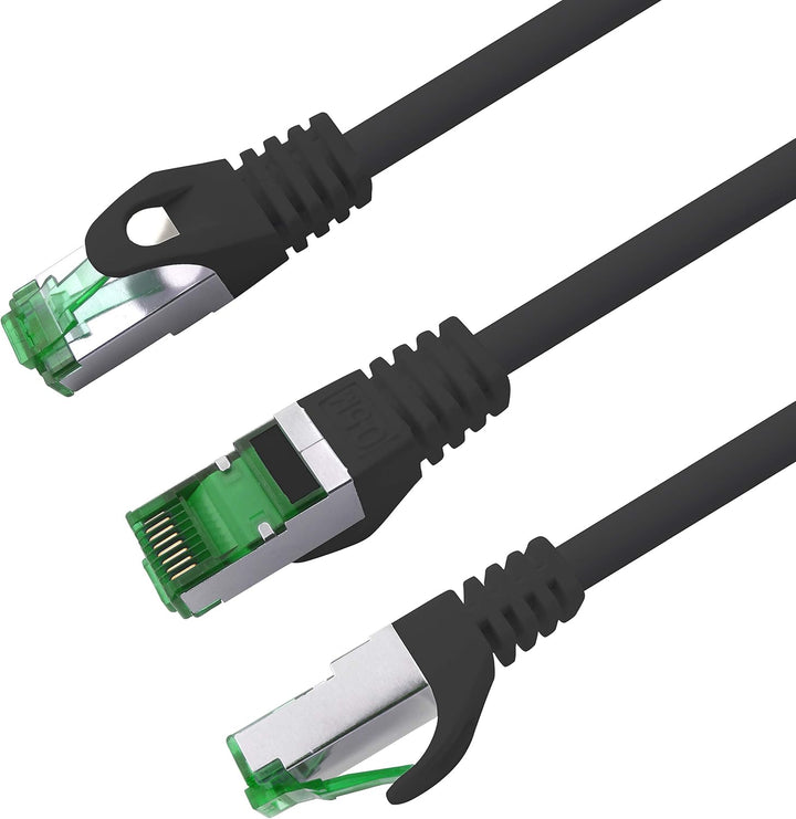 0.25 M Cat.7 Netzwerk-Kabel 10 Stück Cat7 Patch-Kabel Lan-Kabel Ethernet RJ45 10 Gbit/s (Alle Intern