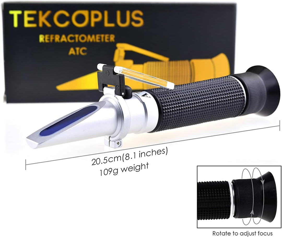 Brix-Refraktometer ATC-Bereich 0-10% Testen der synthetischen Bearbeitung Kühlmittel Ahornsaft Schne