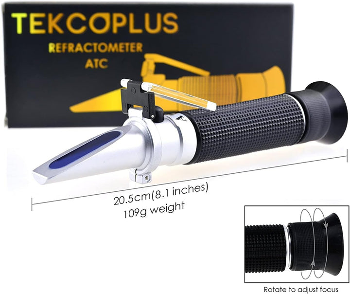 Brix-Refraktometer ATC-Bereich 0-10% Testen der synthetischen Bearbeitung Kühlmittel Ahornsaft Schne