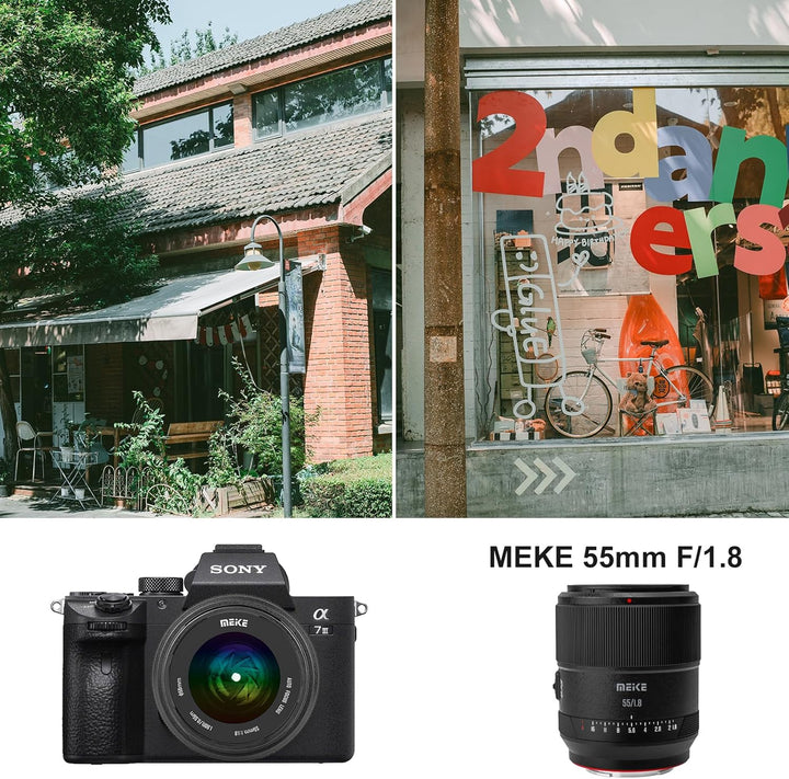 Meike 55 mm F1.8 Pro Vollformat-AF-STM-Objektiv, hochauflösende 8K-Autofokus-Festbrennweiten-Portrai