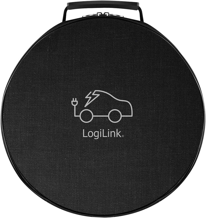 LogiLink E-Auto-Ladekabel, Typ 2, 3-phasig, 20 A, 11 kW, mit Tasche, 7,5 m, 7,5 m