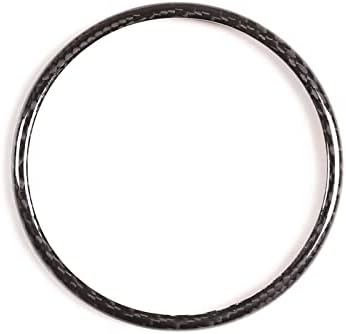 Palumma Kohlefaser Auto Hintere Logo Dekoration Abdeckung Ring Trim Hood Emblem Ring Auto Dekorative