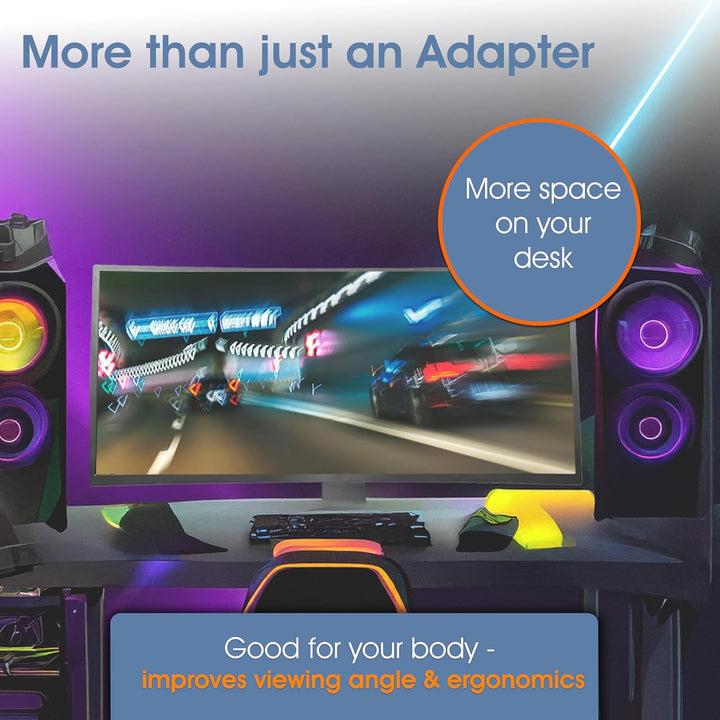 3IDEE VESA Adapter kompatibel mit MSI Optix (G241, G241VC, MAG341CQ, G27C, G27C4, G27CQ4, G27C2, AG3