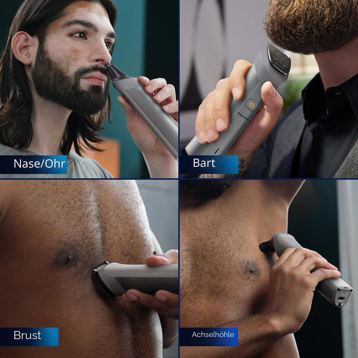 Philips MG5930/65 All-in-One-Trimmer, wiederaufladbar, kabellos, für Gesicht, Kopf und Körper für Mä