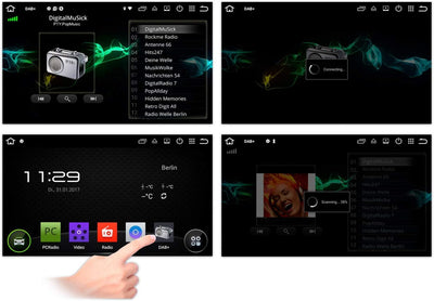 XOMAX XM-DAB03 DAB+ Digital Radio Receiver mit USB Anschluss/DAB+ Empfänger