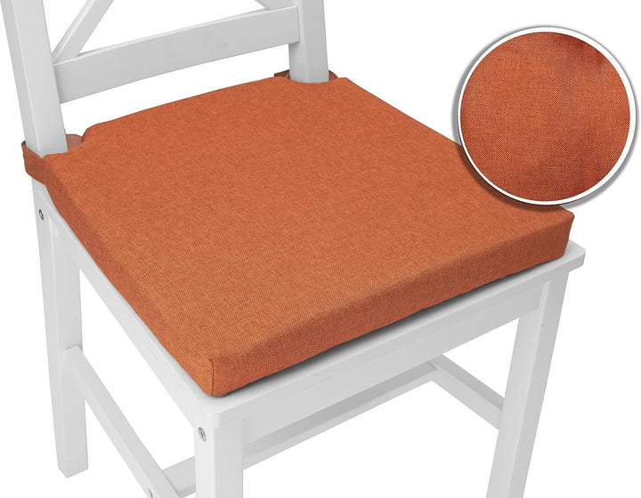 sunnypillow 4er Set Stuhlkissen mit Klettverschluss Polsterauflage Auflage für Stühle - Indoor/Outdo