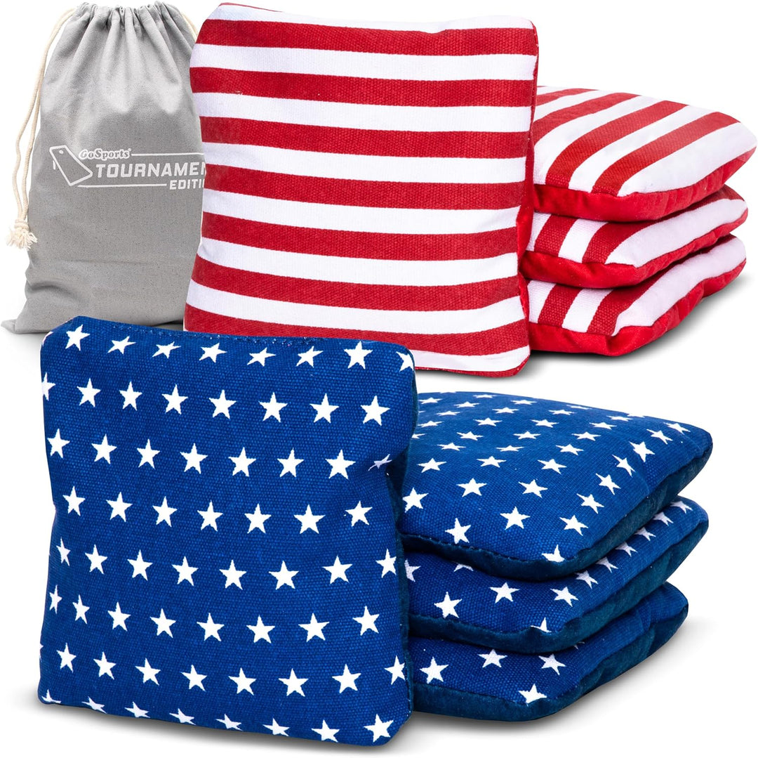 GoSports Unisex – Erwachsene Bean Bags Doppelseitige Cornhole Slide & Stop Regulierung Turnier Sitzs