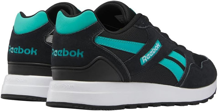 Reebok Unisex Gl1000Sneakers 40.5 EU Core Black Classic Teal Pure Grey 3, 40.5 EU Core Black Classic