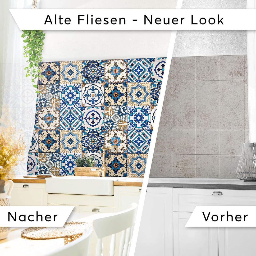 CREATISTO Mosaik-Fliesen Fliesensticker Fliesenfolie - Klebe Folie für Wandfliesen I Stickerfliesen