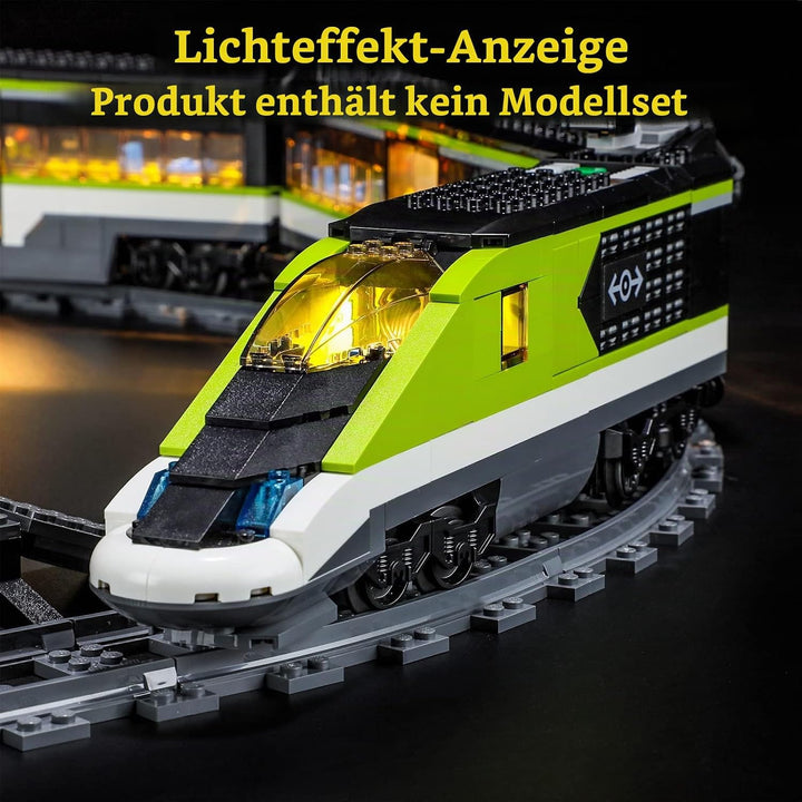GEAMENT LED Licht-Set Kompatibel mit Lego Personen-Schnellzug (Express Passenger Train) - Beleuchtun