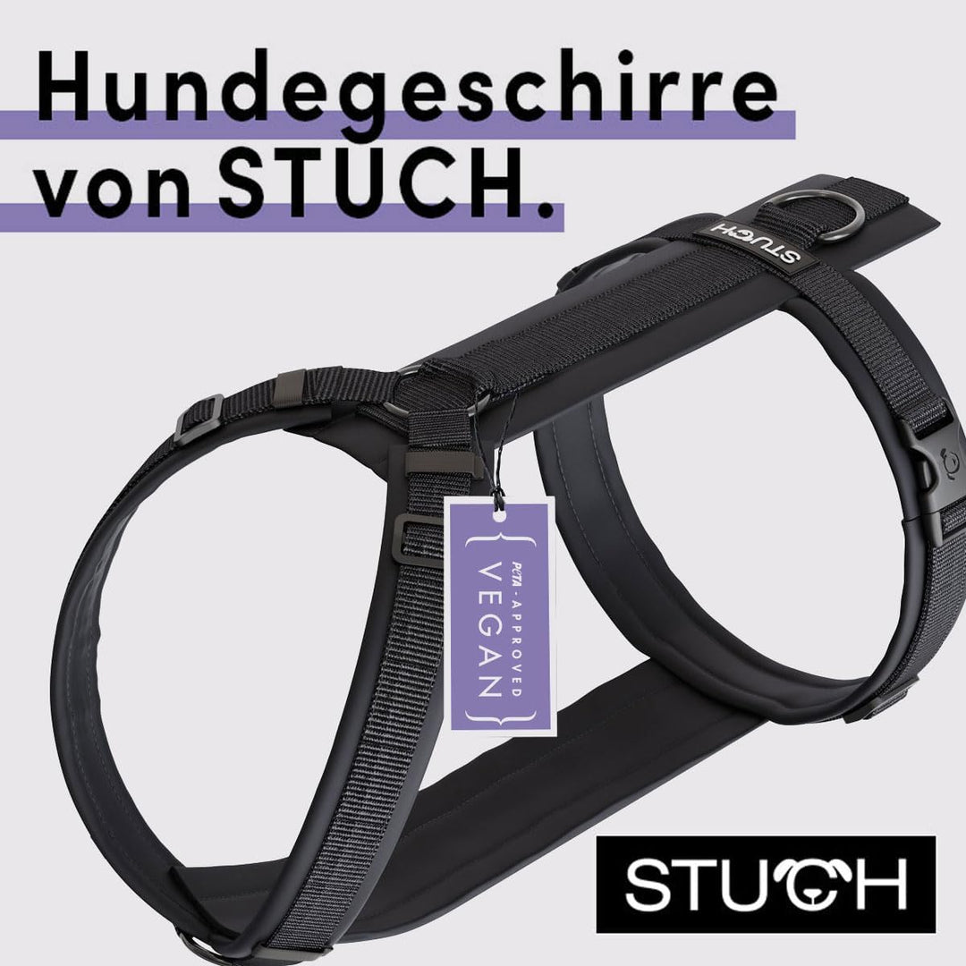 STUCH Hundegeschirr - verstellbares Nylon Geschirr - gepolstert - Für kleine, mittlere und grosse Hu