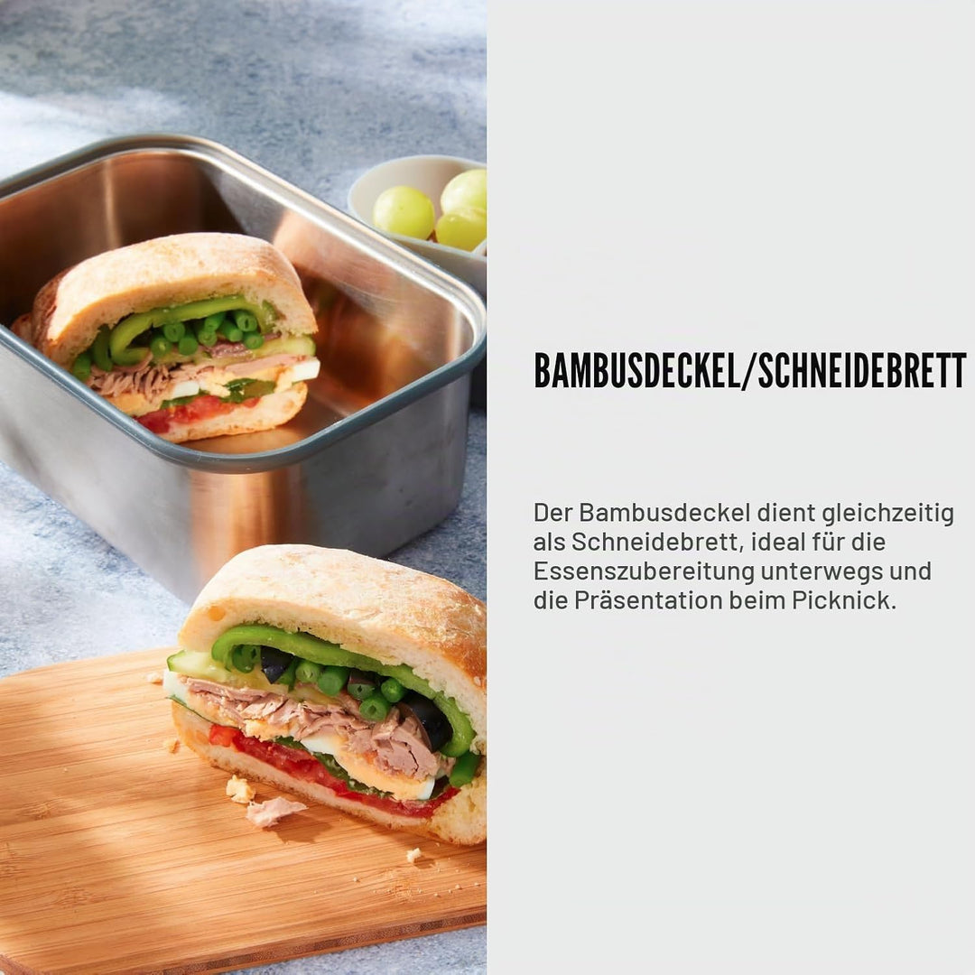Edelstahl Sandwich 1250 ml Ozean, 1250 ml Ozean