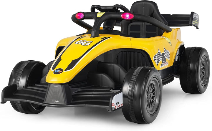 GOPLUS Elektrofahrzeug mit Fernbedienung，Kinder-Pedal-Gokart mit LED, Musik & USB/MP3 Schnittstellen