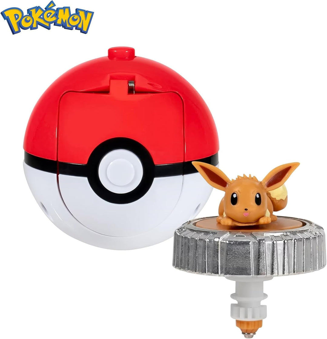 Pokémon PKW4399 - Battle Spinner - Evoli, offizielles Spielset, Evoli