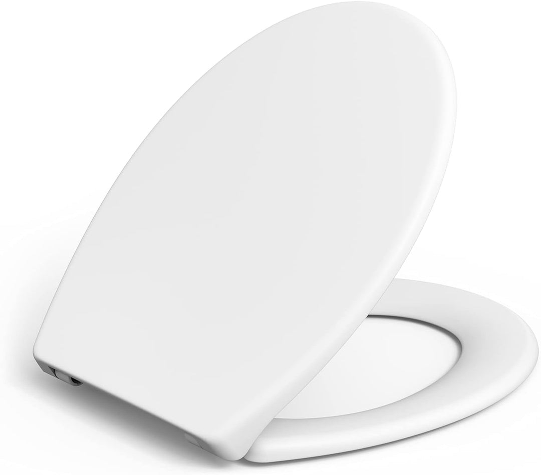 IDEALHOUSE Toilettendeckel mit Absenkautomatik, WC Sitz einfache Montage, Klodeckel Mit Quick-Releas